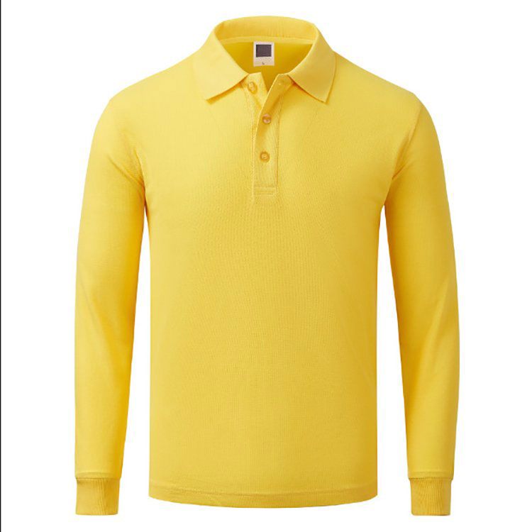Long Sleeve Lapel Advertising Polo-shirt 