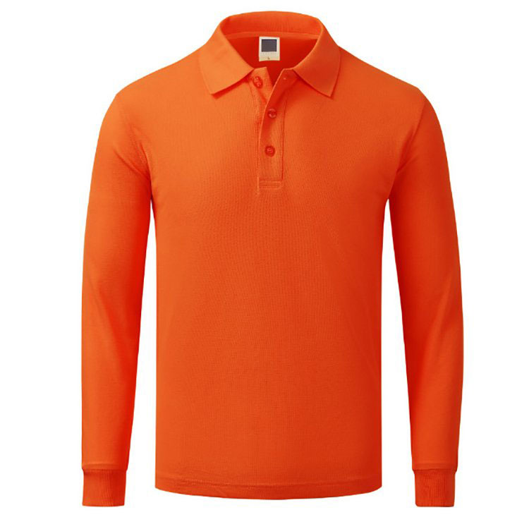 Long Sleeve Lapel Advertising Polo-shirt 