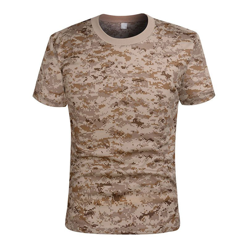 Outdoor Crew Neck Camouflage T-Shirt