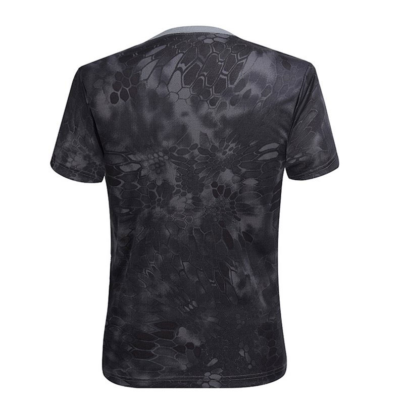 Outdoor Crew Neck Camouflage T-Shirt