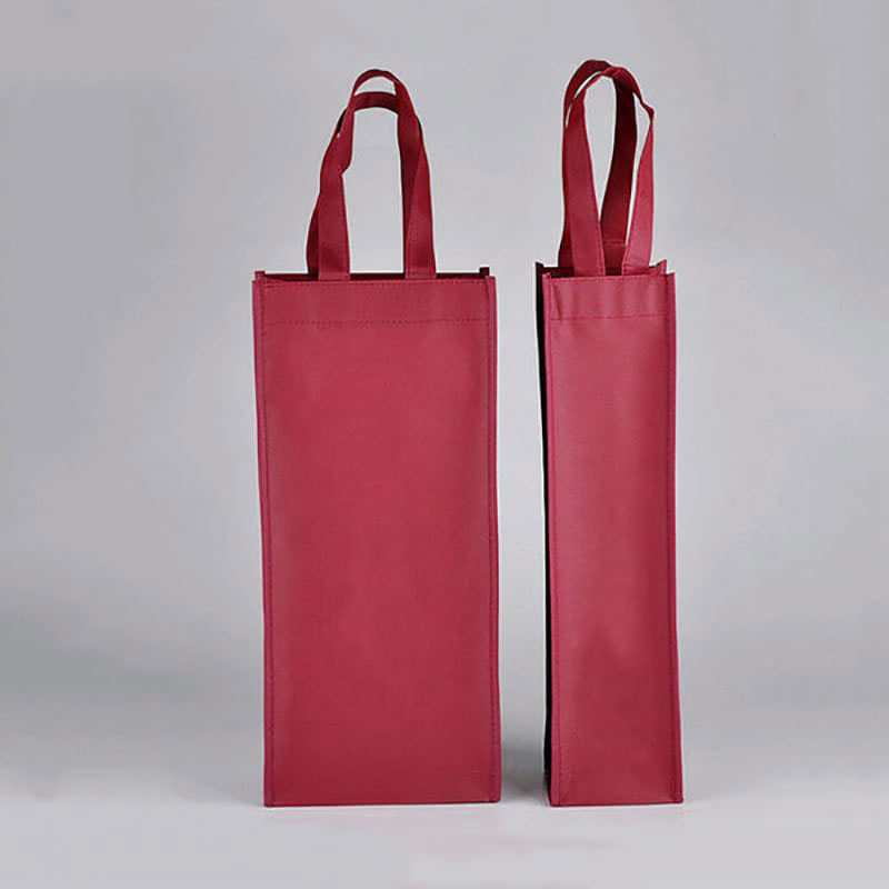 Customized Wine Bottle Tote Non-Woven Shopping Bag