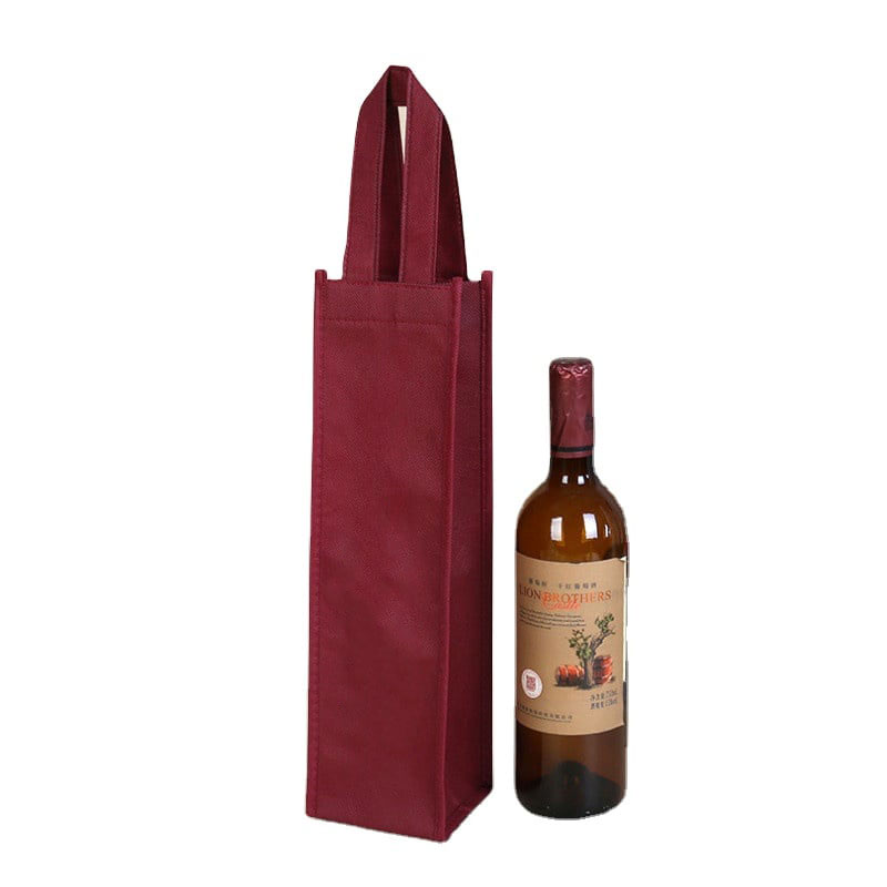 Customized Wine Bottle Tote Non-Woven Shopping Bag