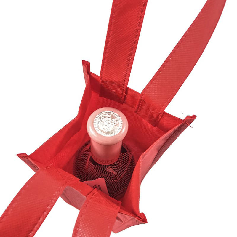 Customized Wine Bottle Tote Non-Woven Shopping Bag