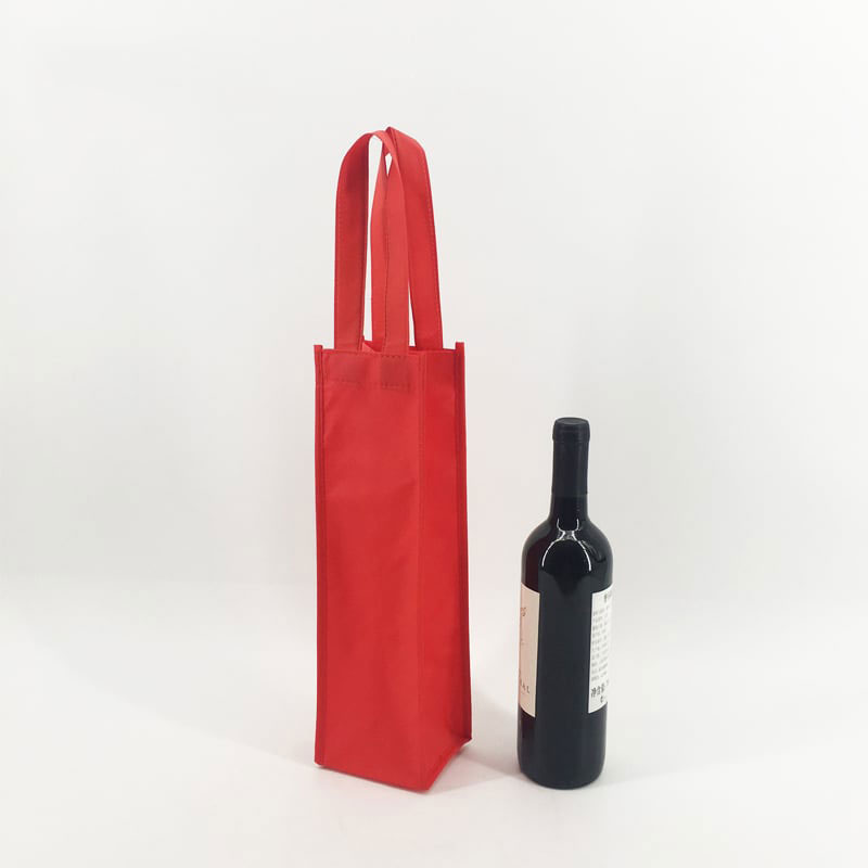 Customized Wine Bottle Tote Non-Woven Shopping Bag