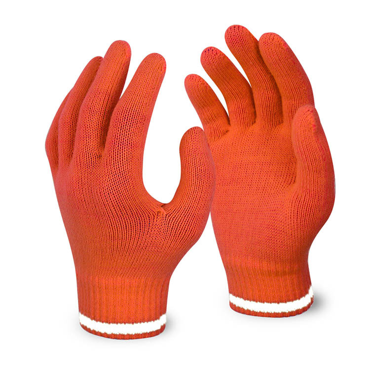 Fluorescence Bright Silk Knitted Gloves