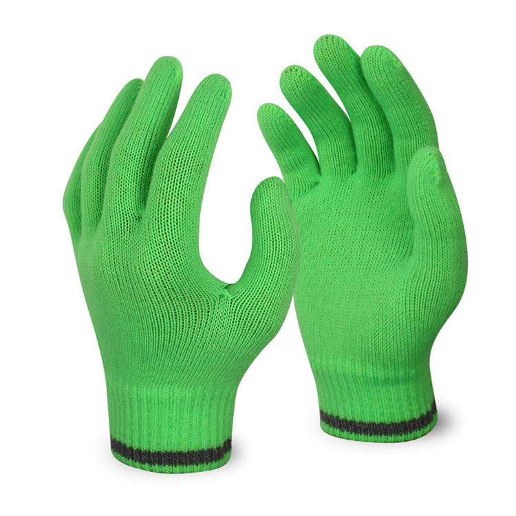 Fluorescence Bright Silk Knitted Gloves