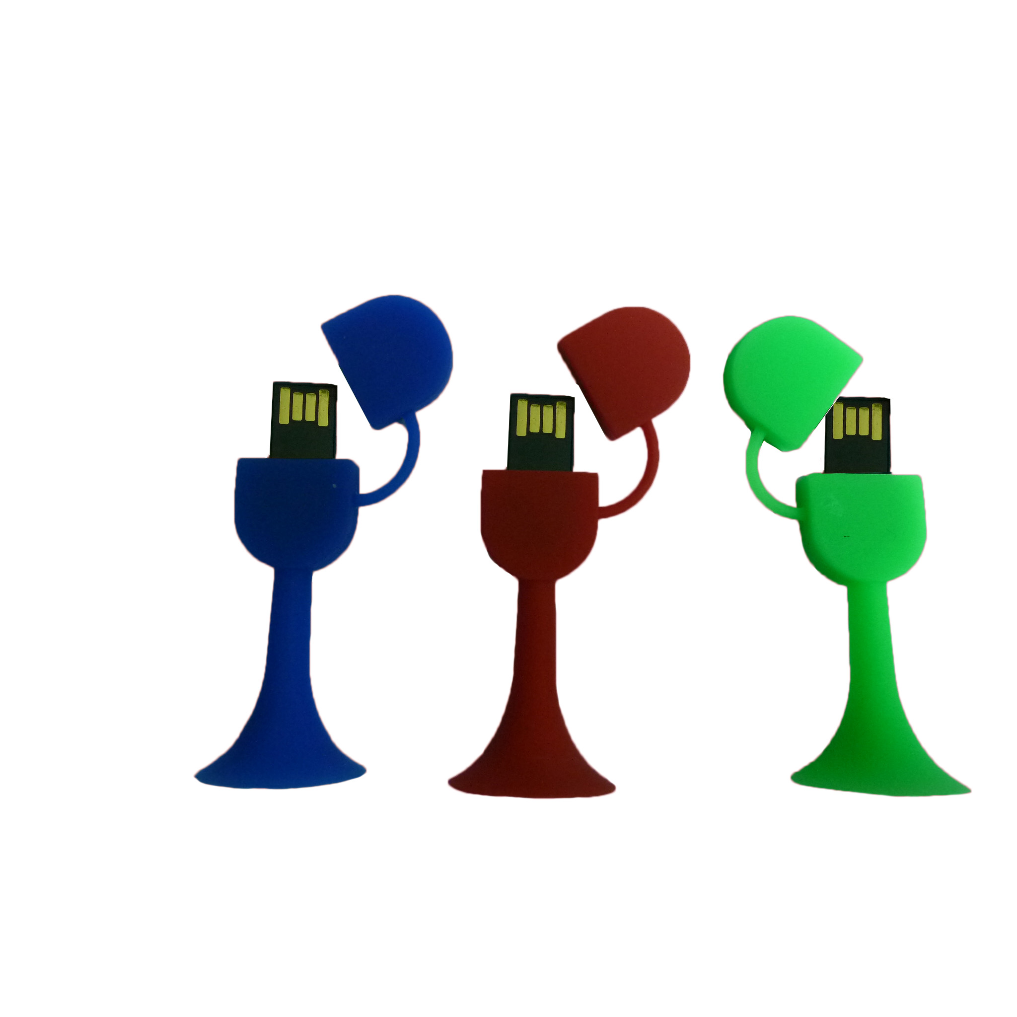 4GB Silicone Cup Shape USB Flash Drive with Sucker Base