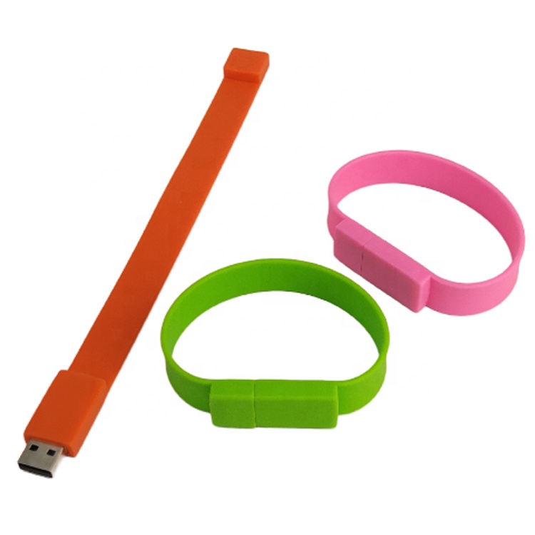 Silicone 4GB USB Wrist Bracelet Memory Flash Drive