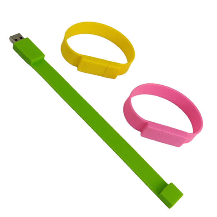 Silicone 4GB USB Wrist Bracelet Memory Flash Drive