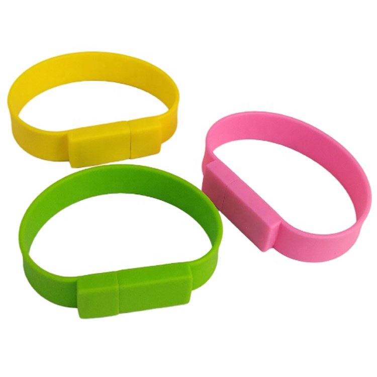 Silicone 4GB USB Wrist Bracelet Memory Flash Drive