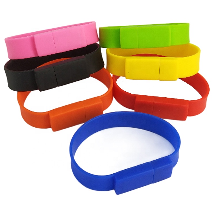 Silicone 4GB USB Wrist Bracelet Memory Flash Drive