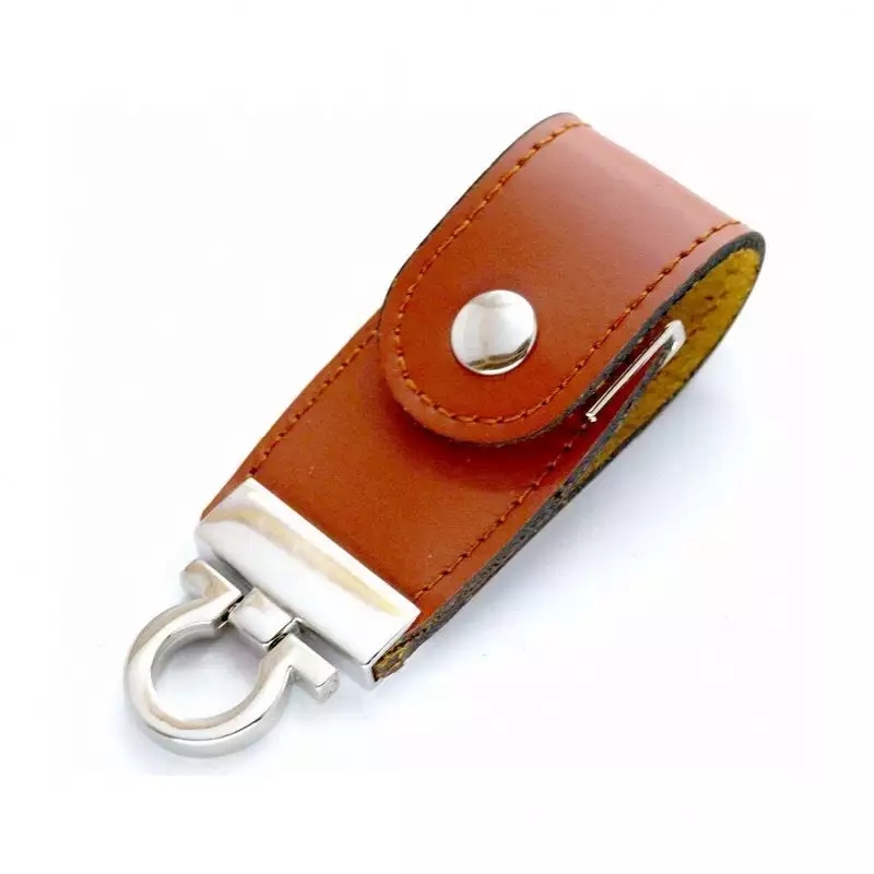 2GB PU Keychain USB Flash Drive