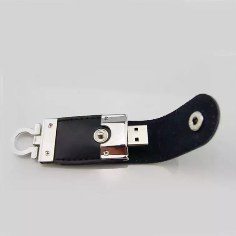 2GB PU Keychain USB Flash Drive