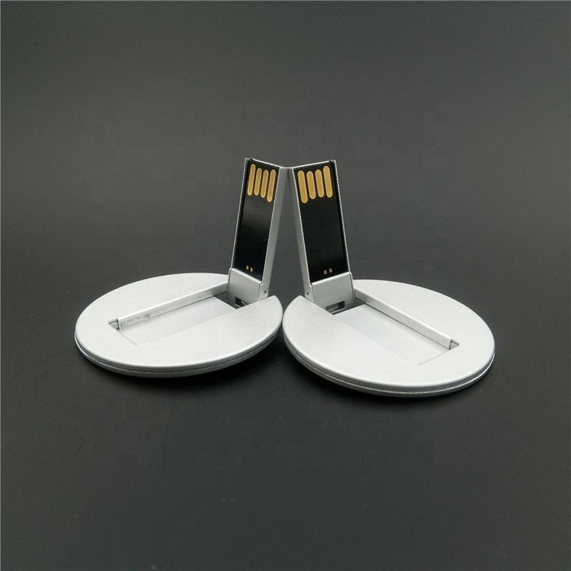 Round Shape Metal 8GB USB Flash Drive