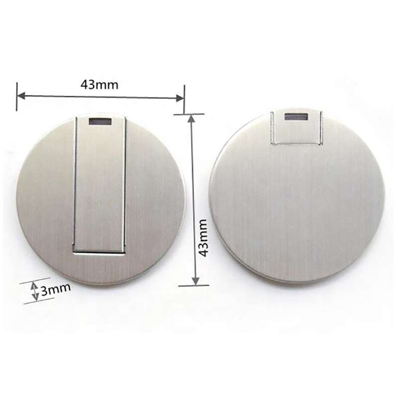 Round Shape Metal 8GB USB Flash Drive