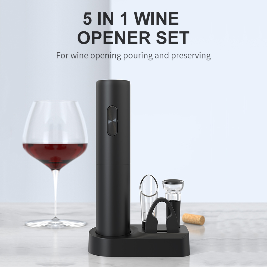 5-in-1 Electric Wine Bottle Opener Kit