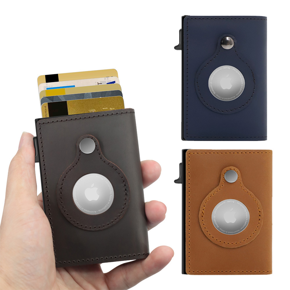 RFID Pop Up Leather Card Holder