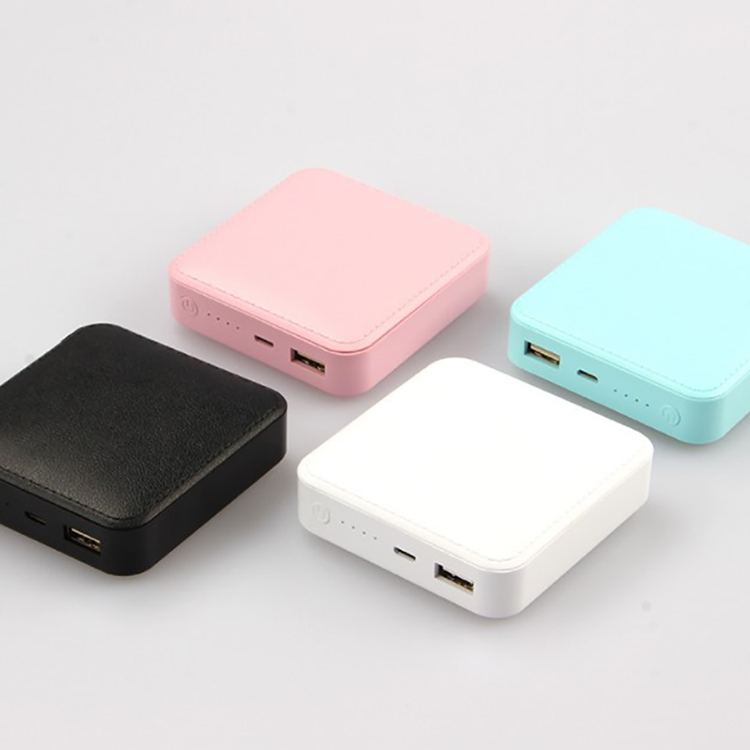 Leather Portable Mini Power Bank