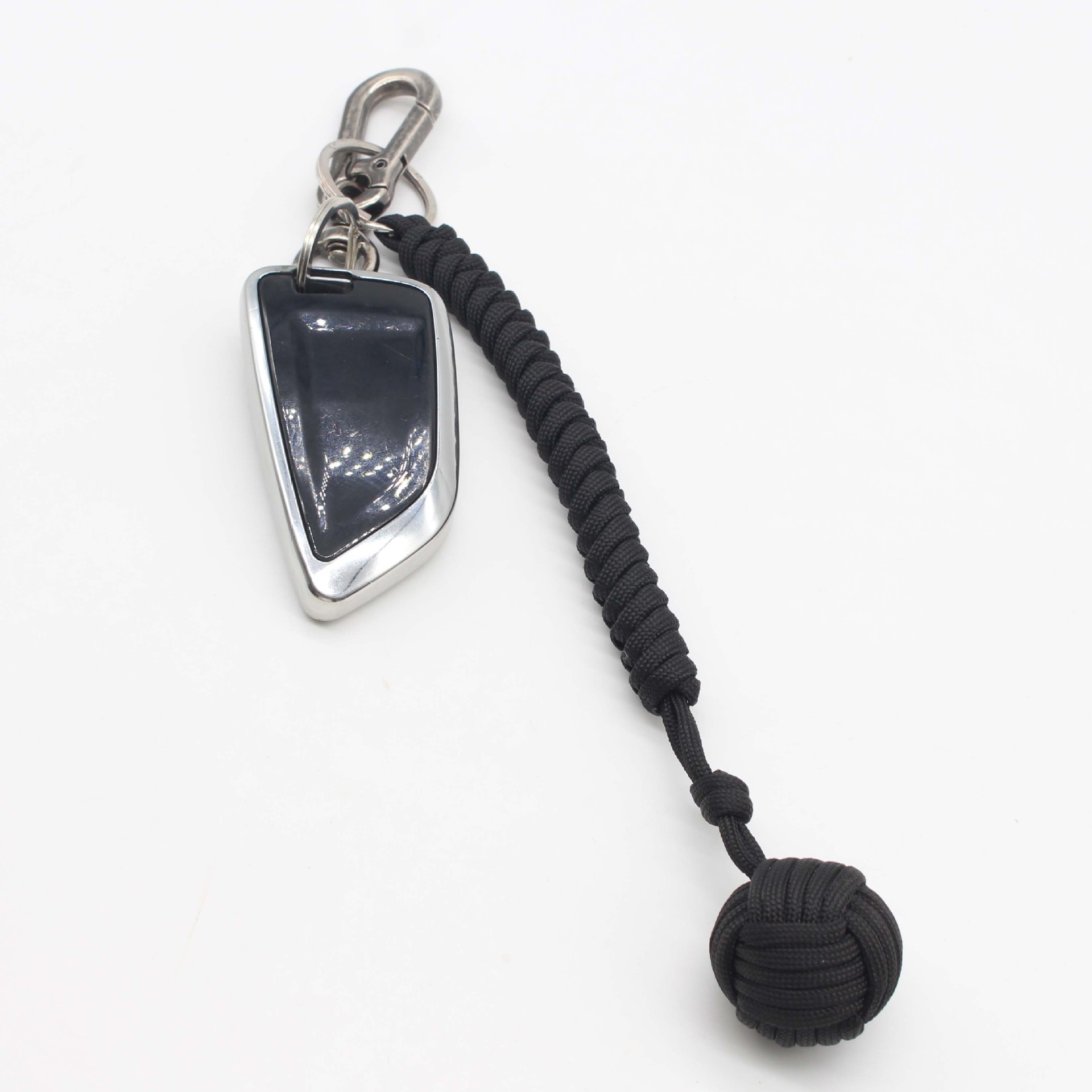 Outdoor Paracord Braided Self-defense Ball Keychain