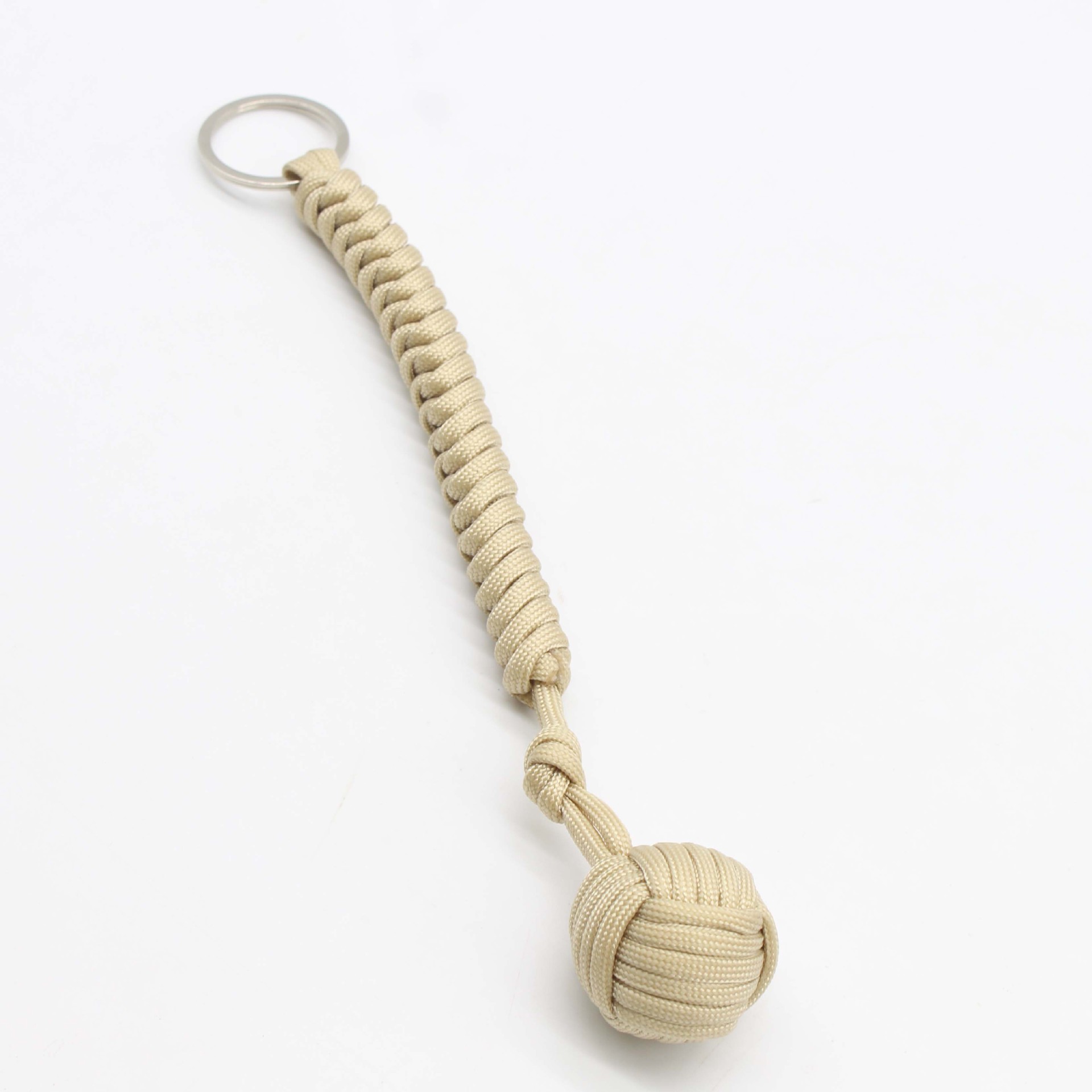 Outdoor Paracord Braided Self-defense Ball Keychain