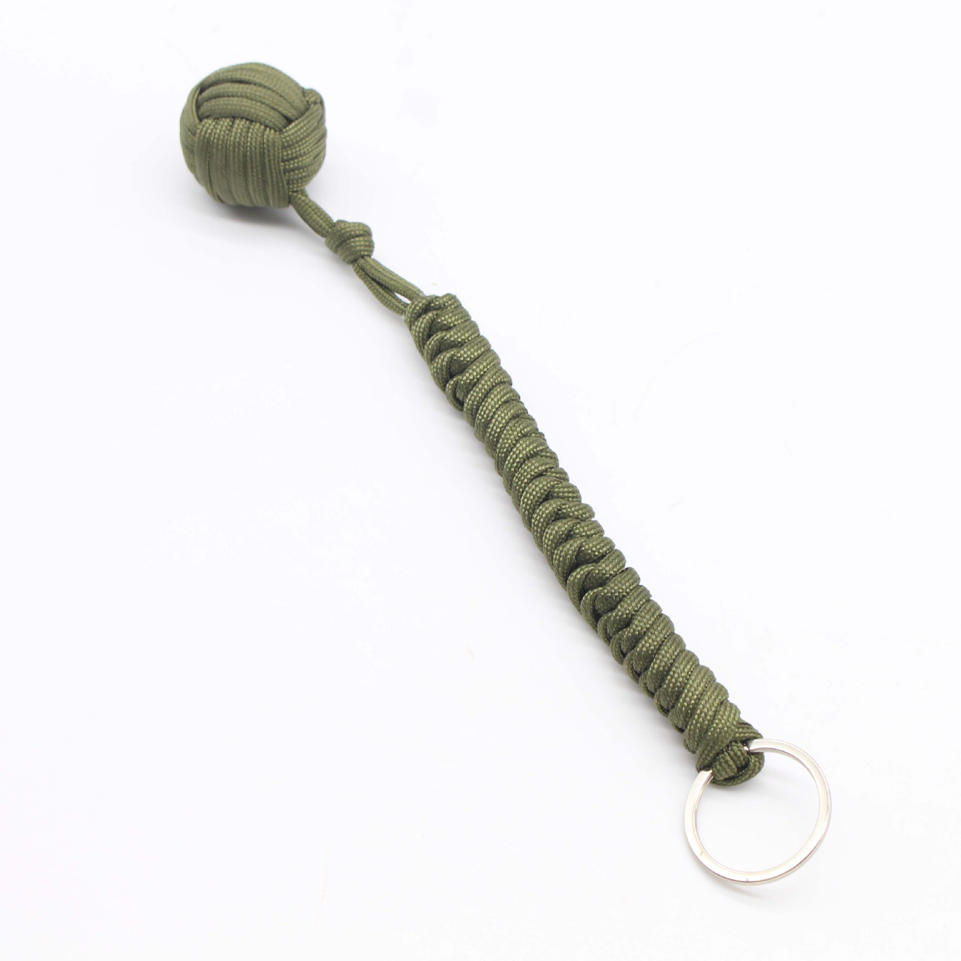 Outdoor Paracord Braided Self-defense Ball Keychain