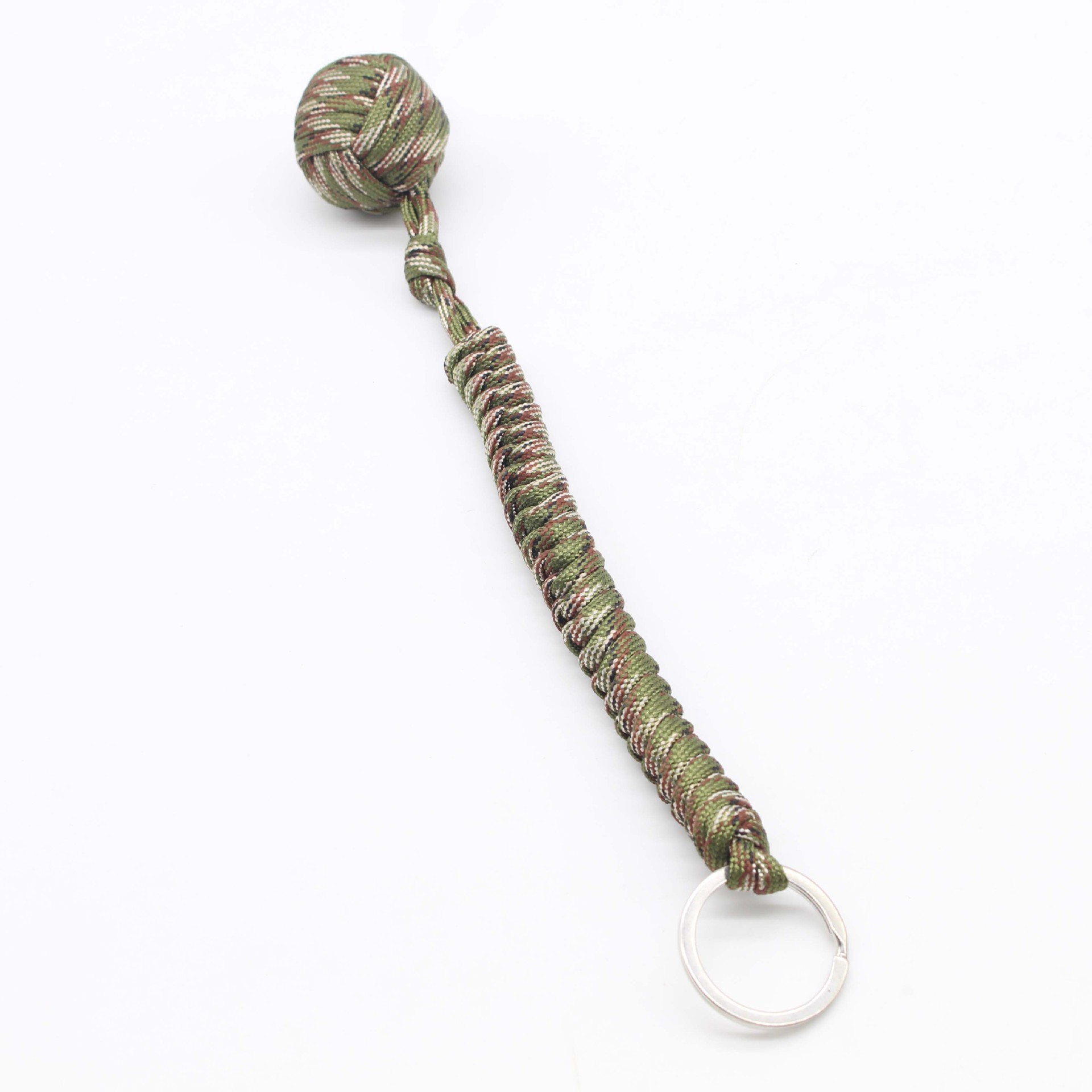 Outdoor Paracord Braided Self-defense Ball Keychain