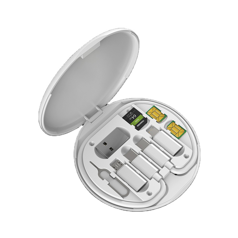 5-in-1 Portable Multifunctional Storage Box Charging Cable