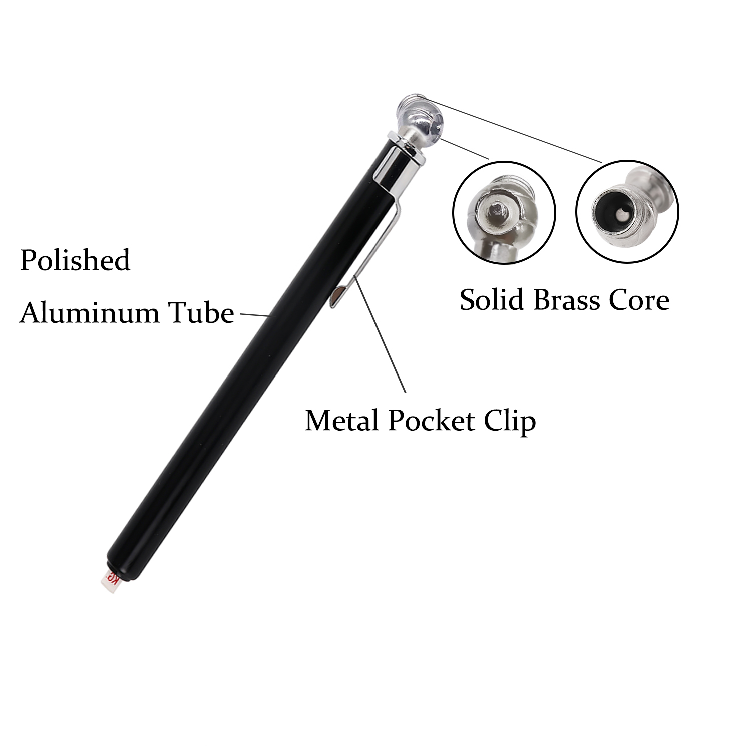 Pencil Pen Style Truck Auto Tire Pressure 10-50psi Gauge