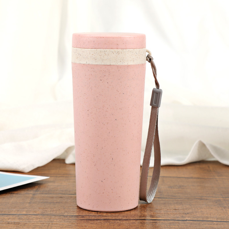 350ML Plastic Wheat Straw Water Bottle