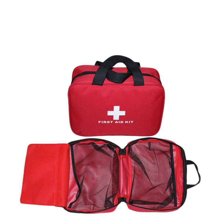 First Aid Bag Empty Travel Rescue Pouch First Responder Storage Compact Survival Medicine Bag for Car Home Office Sports Outdoors