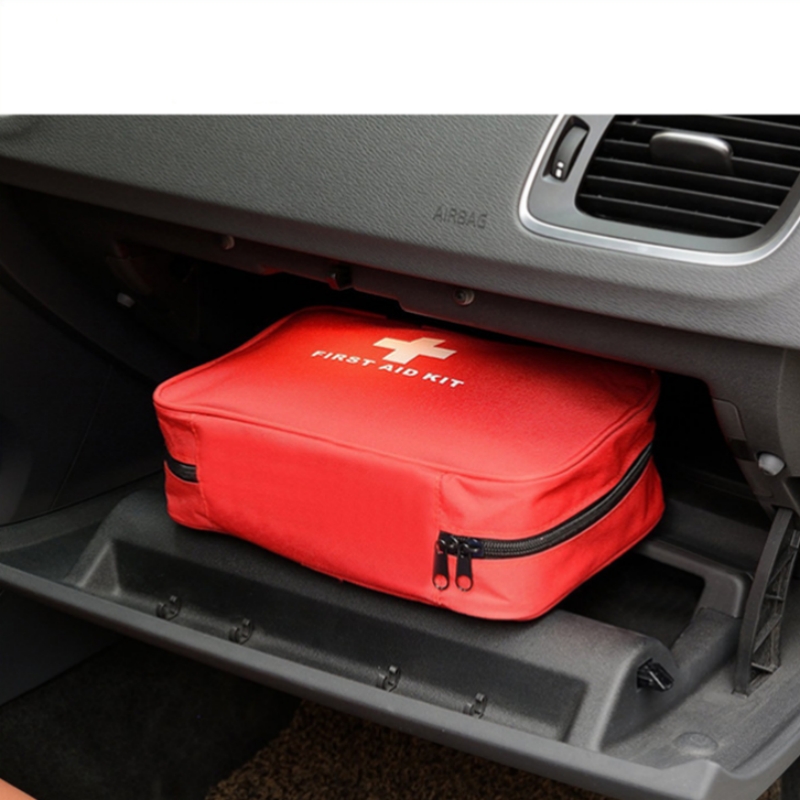 First Aid Bag Empty Travel Rescue Pouch First Responder Storage Compact Survival Medicine Bag for Car Home Office Sports Outdoors
