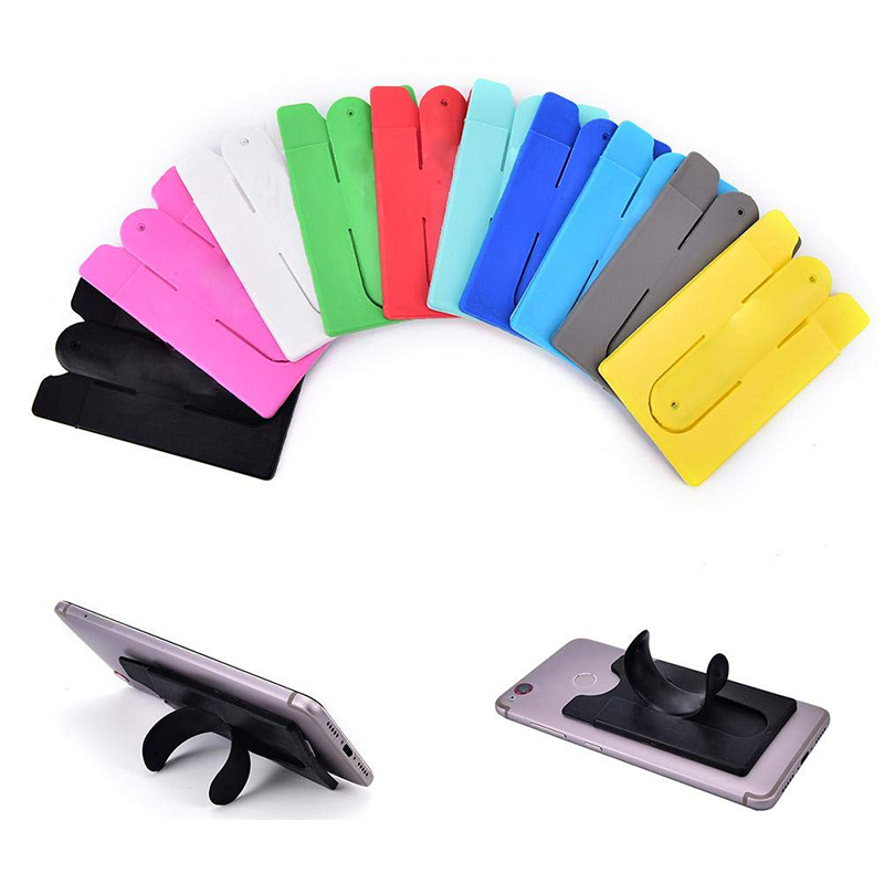 Silicone Adhesive Stick Cell Phone Wallet