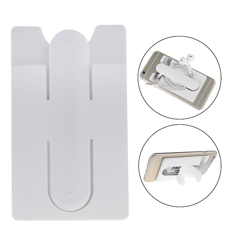 Silicone Adhesive Stick Cell Phone Wallet