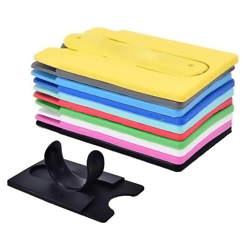 Silicone Adhesive Stick Cell Phone Wallet