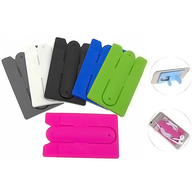 Silicone Adhesive Stick Cell Phone Wallet