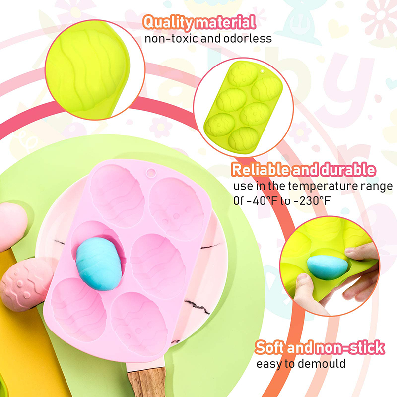 Easter Egg Chocolate Candy Molds Easter Egg Shaped Silicone Cake Molds Silicone Molds Trays