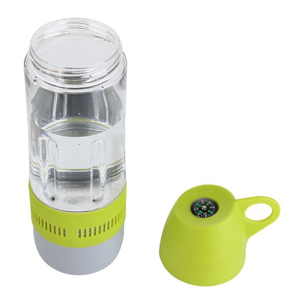 Plastic Leak Proof 2 in 1 Portable Outdoor Wireless Speaker Water Cup With Compass