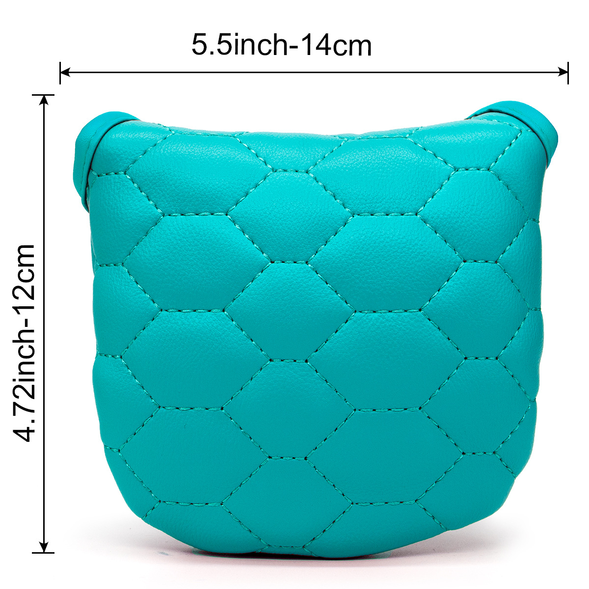 Square Shaped Golf Club Covers Golf Putter Cover Mallet Hook&Loop Closure Mallet Golf Accessories 