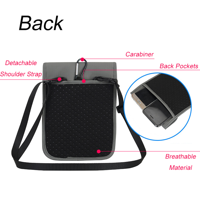 Super Slim Travel Neck Wallet Pouch With RFID Blocking Passport Holder to Protect Your Important Papers and Cash, Water Resistant