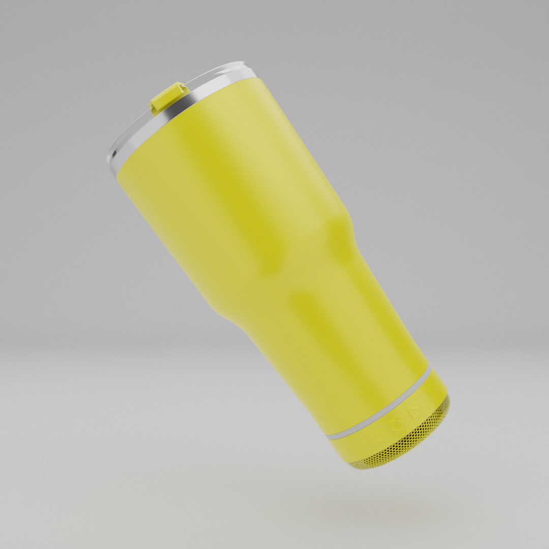 18oz Bluetooth Speaker Tumbler Stainless Steel Vacuum Insulated Coffee Cup Double-layer Powder-coated Travel Cup