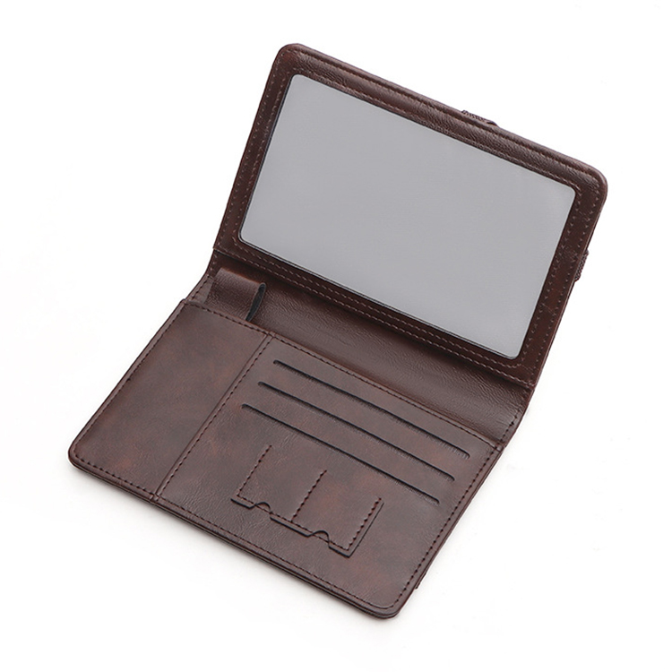 PU Leather Passport Holder with Vaccine Card Slot