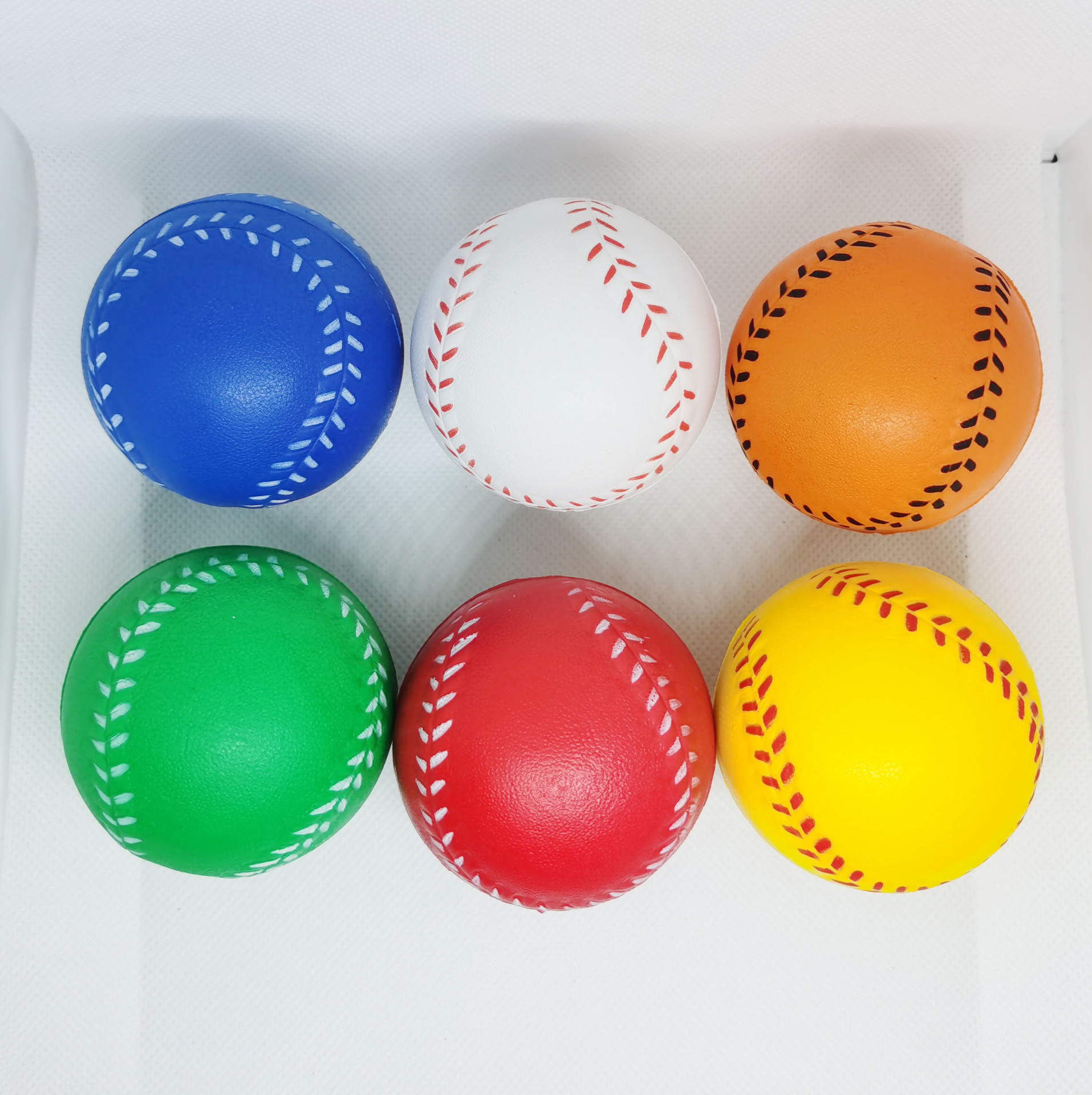 Baseball Sports Themed 2.5-Inch Foam Baseball Stress Balls Squeeze Balls For Stress Relief, Baseball Party Favors And Decoration