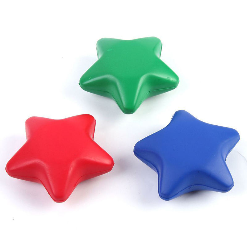 Star Stress Ball Stress Relief Balls Mini Foam Stress Balls for Kids Adults Stress Anger Fidget Relief Exercise (Bright Colors)