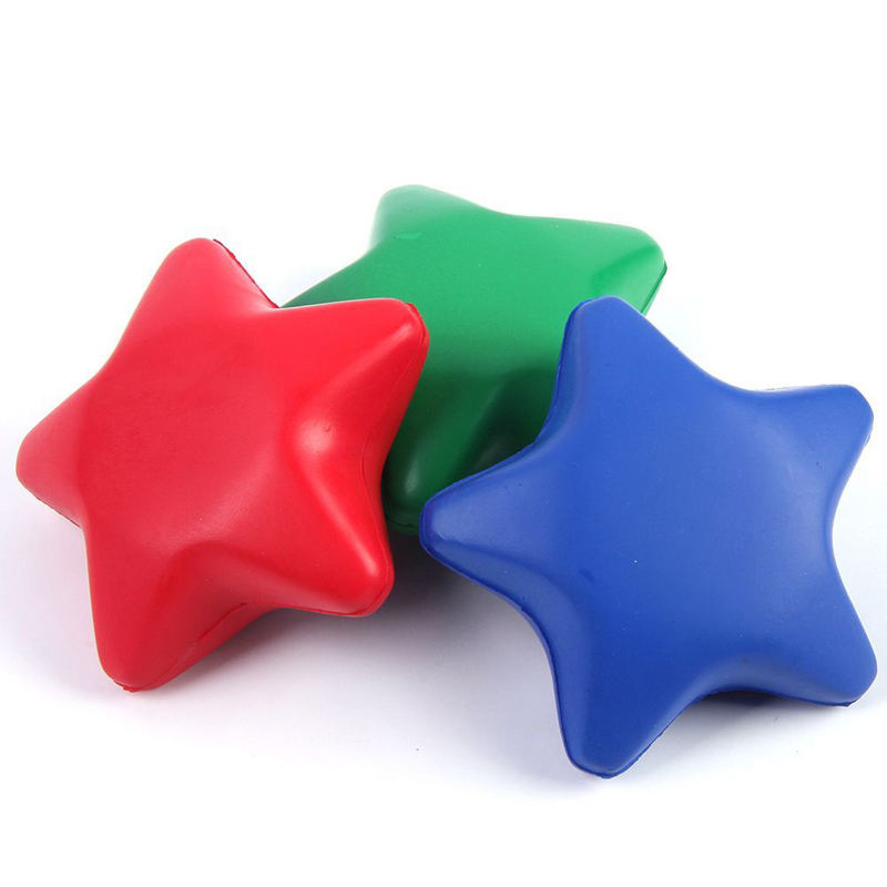 Star Stress Ball Stress Relief Balls Mini Foam Stress Balls for Kids Adults Stress Anger Fidget Relief Exercise (Bright Colors)