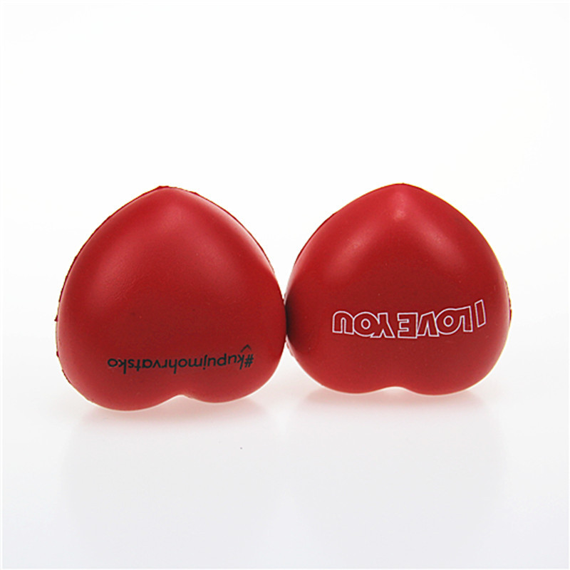  Squeeze Stress Relief Heart Shape Stress Ball - Fun Party Favors for Kids and Adults - Heart Shape Mini Foam Balls