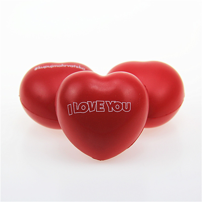  Squeeze Stress Relief Heart Shape Stress Ball - Fun Party Favors for Kids and Adults - Heart Shape Mini Foam Balls