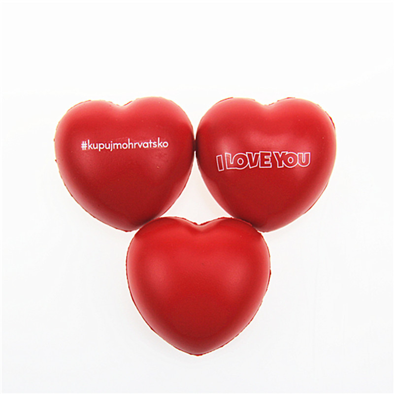  Squeeze Stress Relief Heart Shape Stress Ball - Fun Party Favors for Kids and Adults - Heart Shape Mini Foam Balls