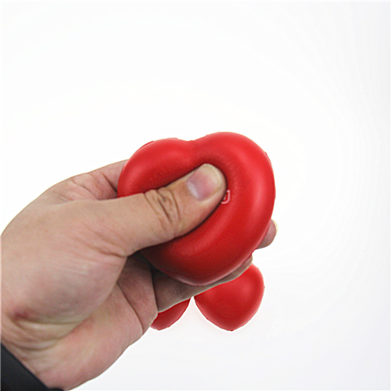  Squeeze Stress Relief Heart Shape Stress Ball - Fun Party Favors for Kids and Adults - Heart Shape Mini Foam Balls