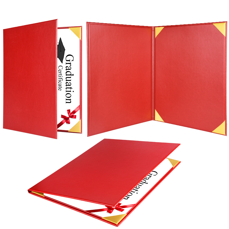 PU Leatherette Diploma Holder Certificate Covers Letter Size Diploma Folder