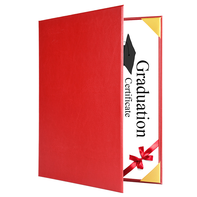 PU Leatherette Diploma Holder Certificate Covers Letter Size Diploma Folder